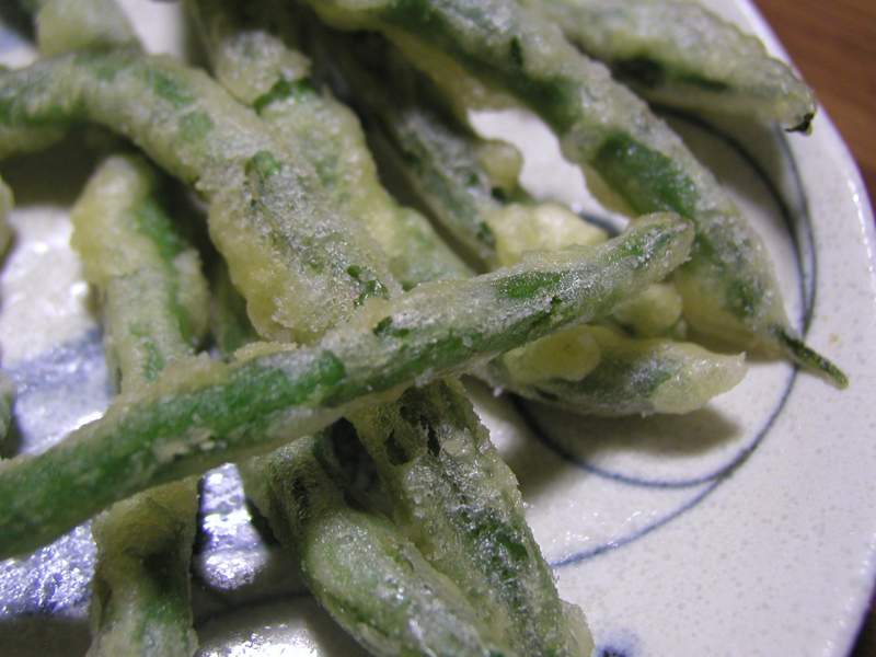 いんげんの天ぷら